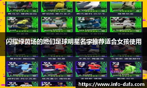 闪耀绿茵场的她们足球明星名字推荐适合女孩使用